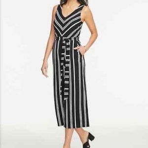 Ann Taylor Black & White Jumpsuit
